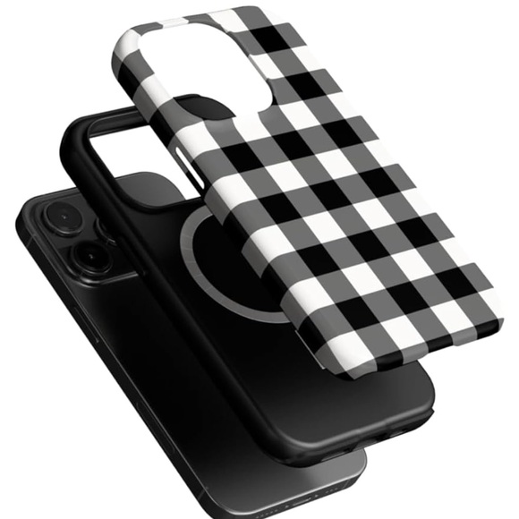 Casely iPhone 11 Pro Phone Case Checkered Gingham Compatible with MagSafe - Picture 5 of 7